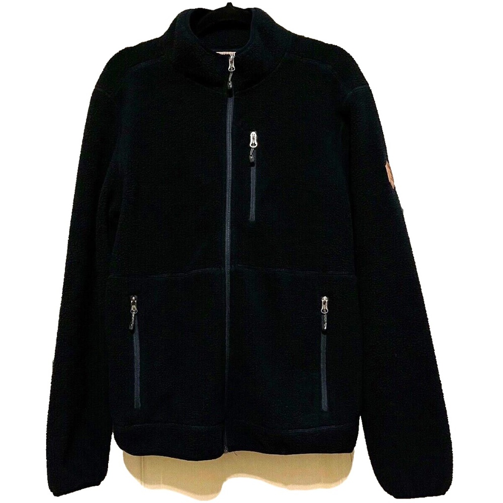 Mens Free Country Fleece Jacket Black Sz S
